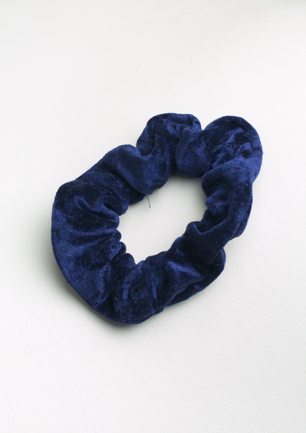 Schrunchie crushed velvet navy