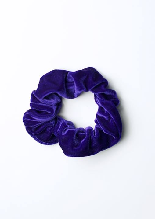 Wokkel paars gladde velours