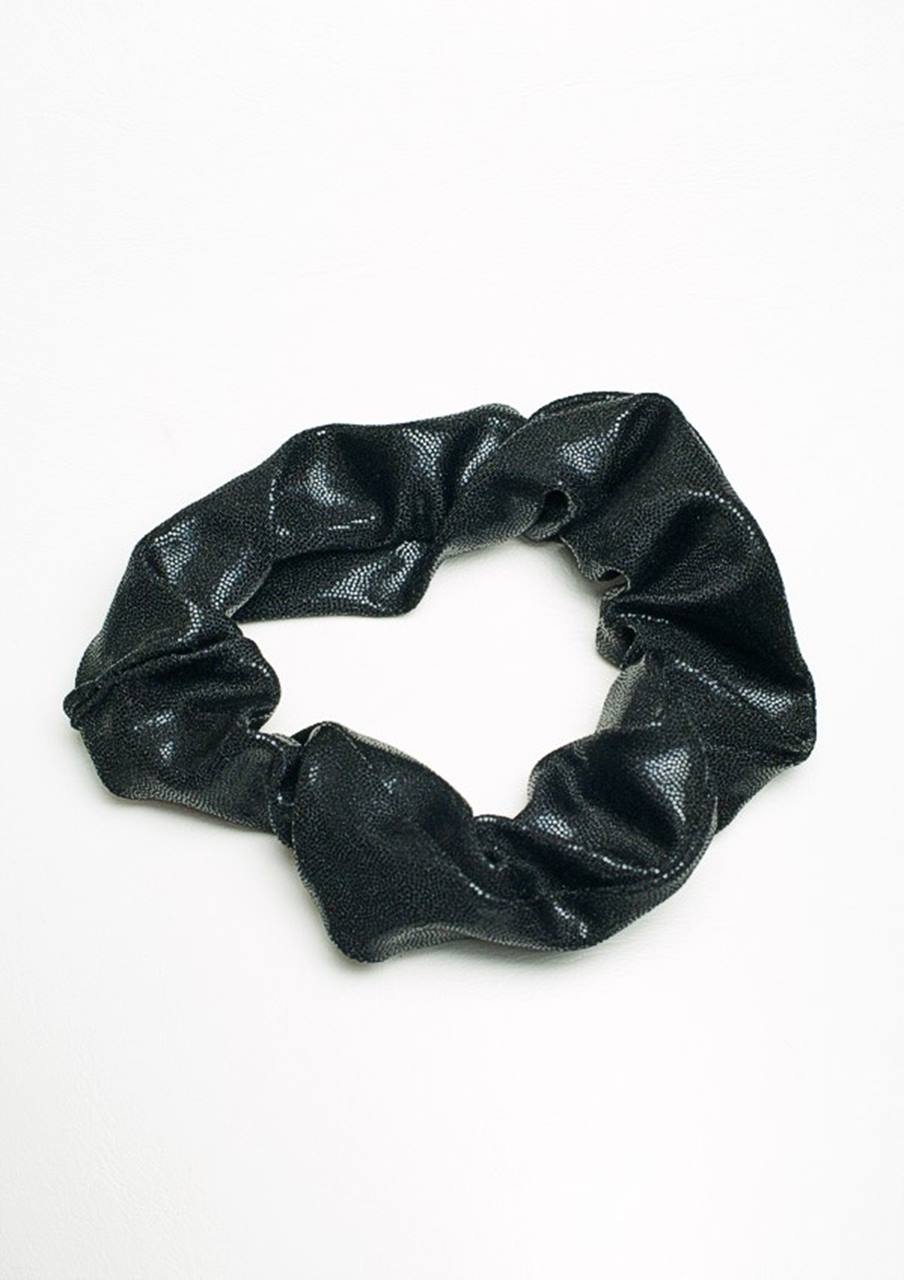 Schrunchie black wetlook
