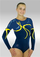 Leotard Vr-7544 navy / yellow