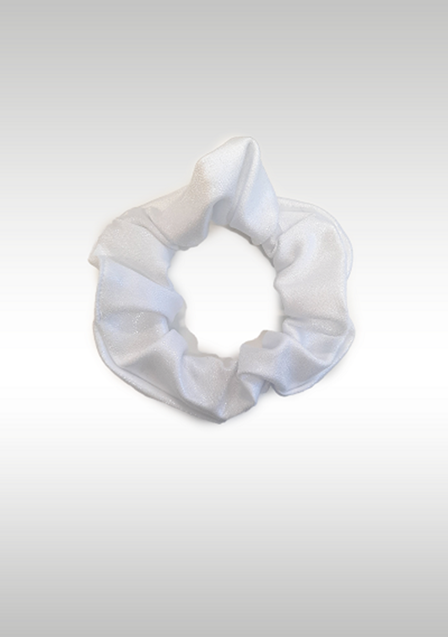 Schrunchie white wetlook HW000