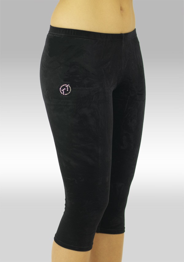 Leggings black smooth velvet K754zw